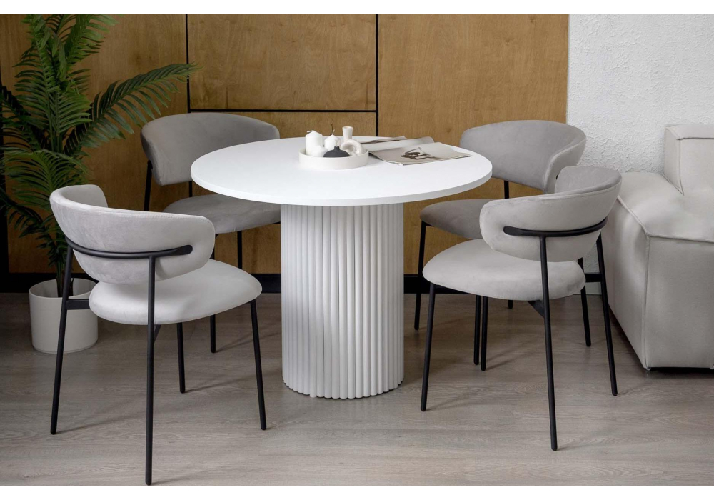 Стол Барел 100 белый / белый