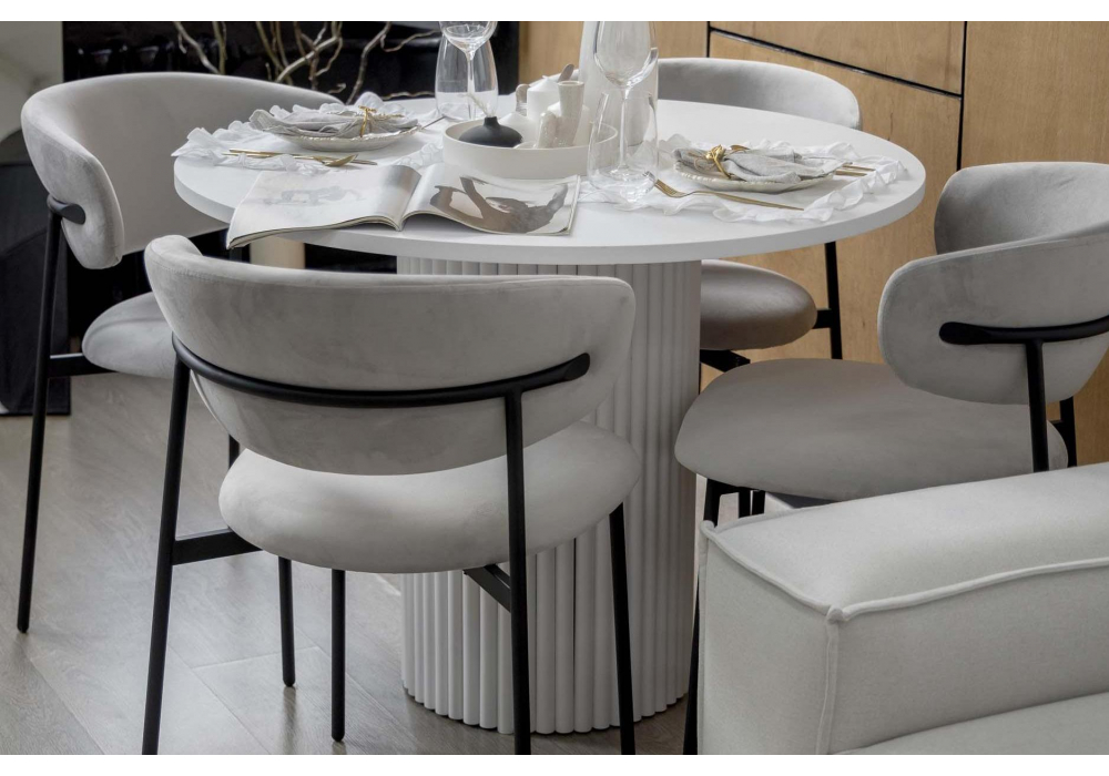 Стол Барел 100 белый / белый