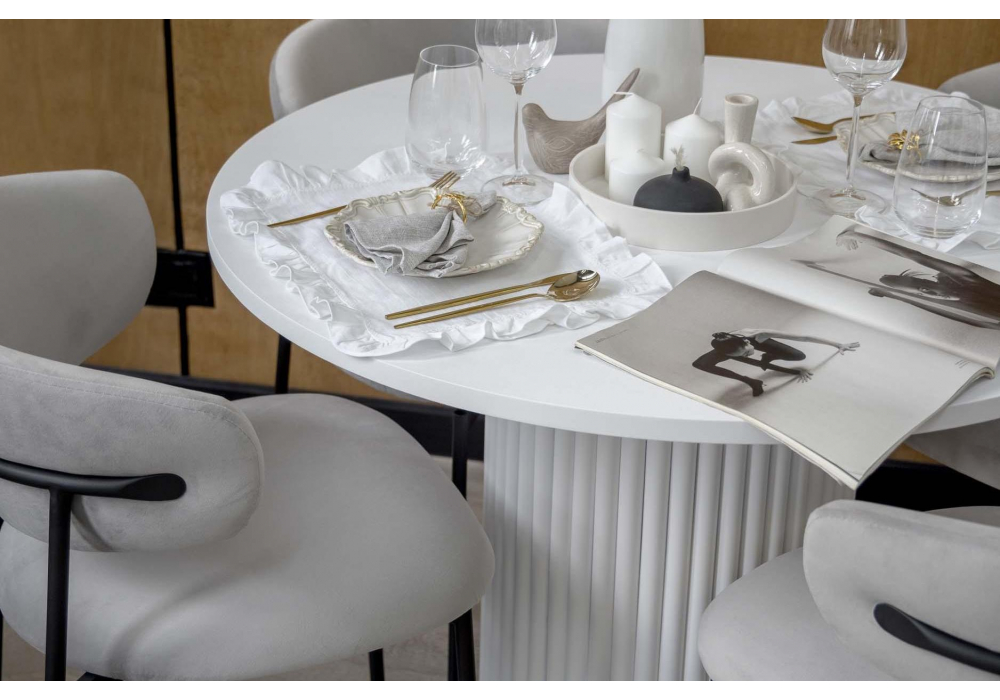 Стол Барел 110 белый / белый