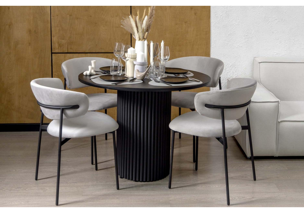 Стол Барел 110 черный / черный