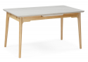 Стол Halmar 140(180)x80 белый спеченный камень / светлое дерево