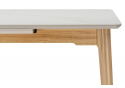 Стол Halmar 140(180)x80 белый спеченный камень / светлое дерево