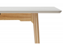 Стол Halmar 140(180)x80 белый спеченный камень / светлое дерево