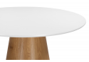 Стол Huge 120х75 white / brown