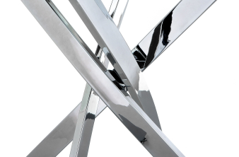  Стол Twist 130х74 steel / white