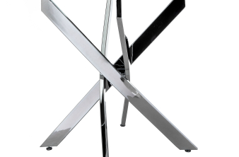  Стол Twist 130х74 steel / white