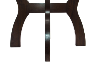 Деревянный стол Павия 100(130)х100х79 молочный с золотой патиной