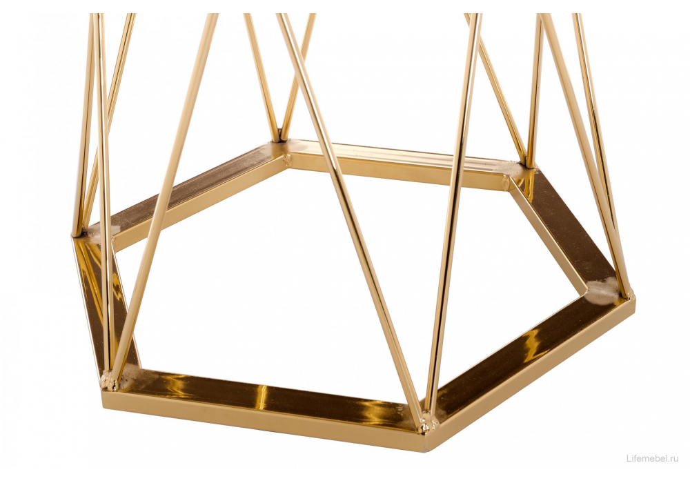 Стол Melan 60х70 white / gold