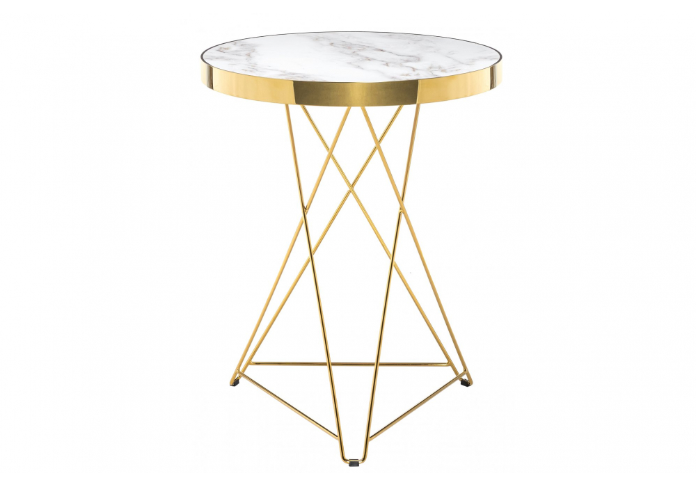 Стол Milena 60х76 white / gold