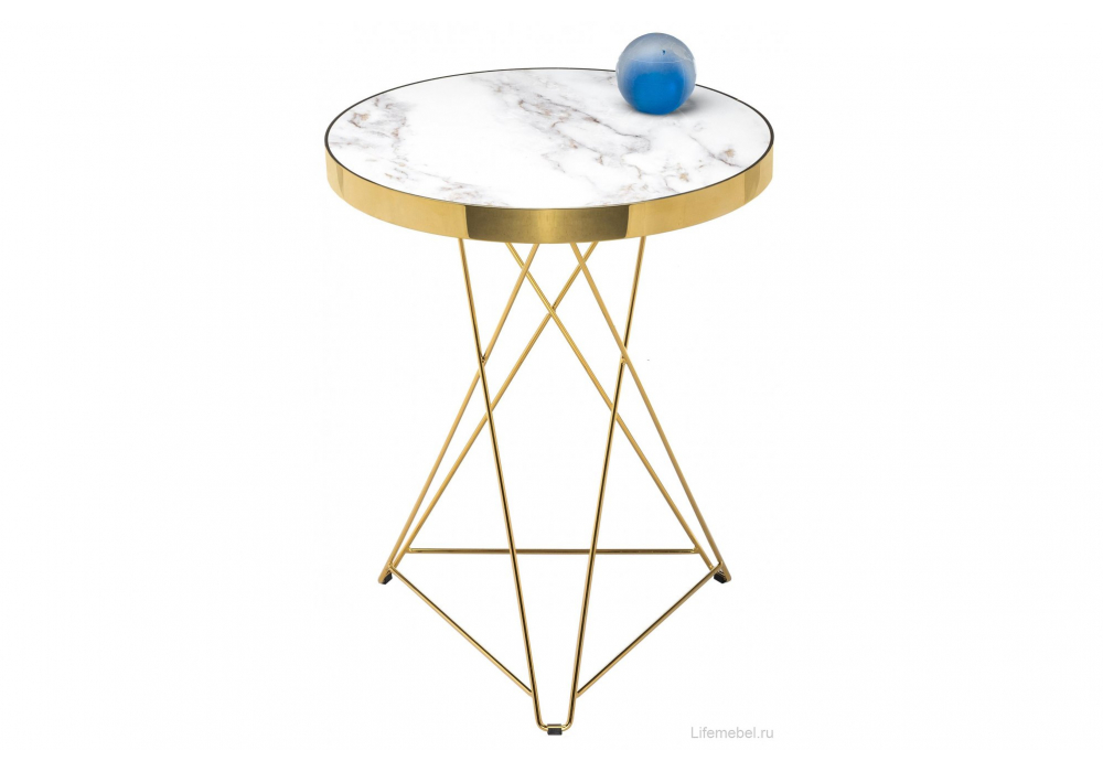 Стол Milena 60х76 white / gold