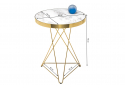 Стол Milena white / gold