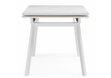 Стол МР Норман 140 (200) х 80 белый мрамор alpin white / snow white / белый