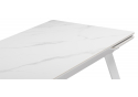 Стол МР Норман 140 (200) х 80 белый мрамор alpin white / snow white / белый
