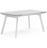 Керамический стол Норман 140 (200) х 80 белый мрамор alpin white / snow white / белый