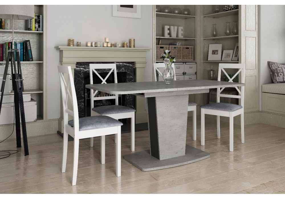 Стол на тумбе Токио-28 метрополитан грей / антрацит