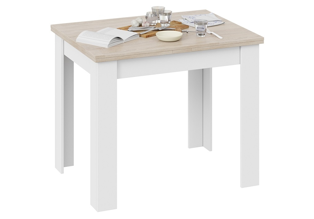 Стол Промо Тип 3 белый / дуб сонома светлый