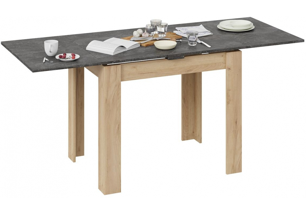 Стол Промо Тип 3 дуб крафт золотой / ателье темное