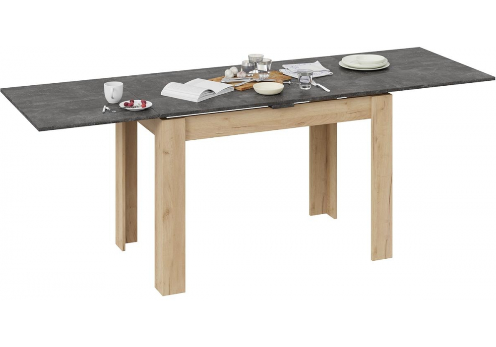 Стол Промо Тип 4 дуб крафт золотой / ателье темное