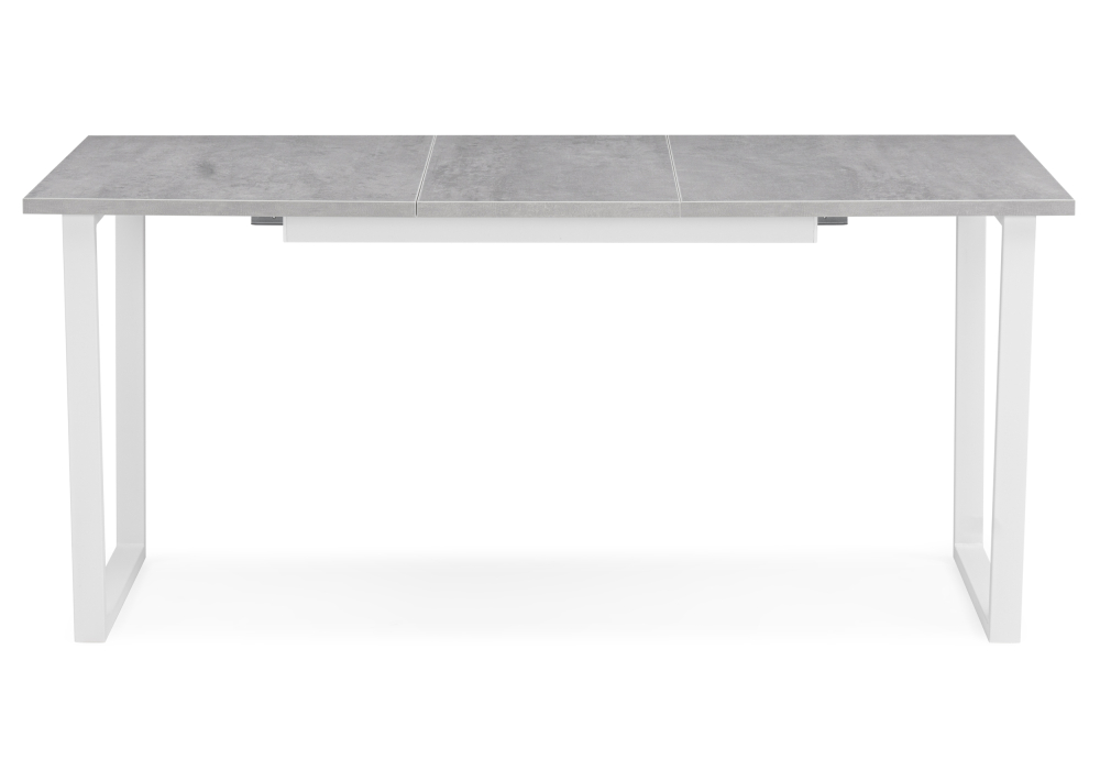 Стол раскладной Лота Лофт 120 25 мм бетон / белый матовый