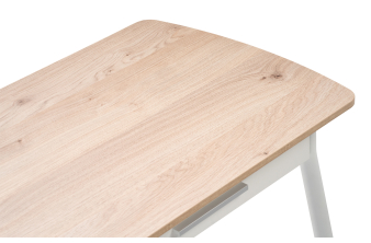 Деревянный стол Леджер 130(170)х75х77 патина / вишня