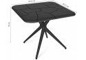 Стол SHT-TU30/TT30 80/80 черный