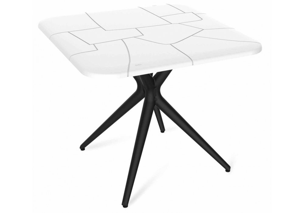 Стол SHT-TU30/TT30 83/83 белый / черный