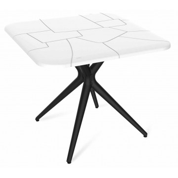Стол SHT-TU30/TT30 83/83 белый / черный