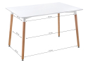 Стол Table 120 white / wood