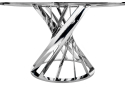  Стол Twist 130х74 steel / white
