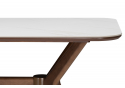 Стол Unika белый мрамор / орех