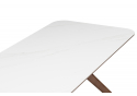 Стол Unika белый мрамор / орех