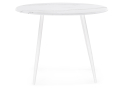 Деревянный стол Абилин 90х76 мрамор белый / белый матовый