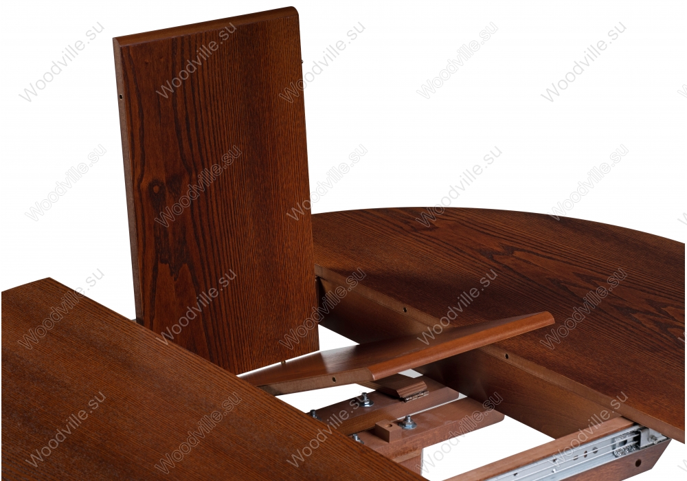 Деревянный стол Павия 100 орех / коричневая патина