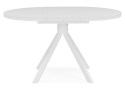 Стеклянный стол Веллор 110(145)х110х78 белый