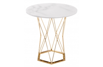 Стол Melan white / gold