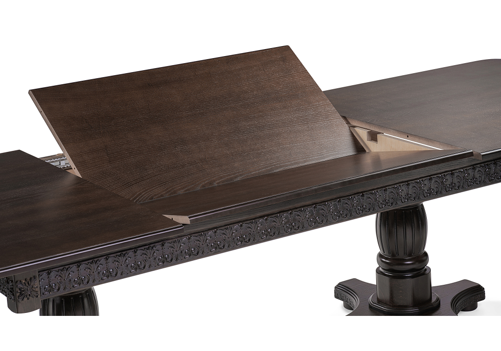 Деревянный стол Морнит 220(320)х110 орех темный / орех