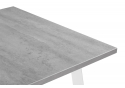 Стол раскладной Колон Лофт 120 25 мм бетон / белый матовый