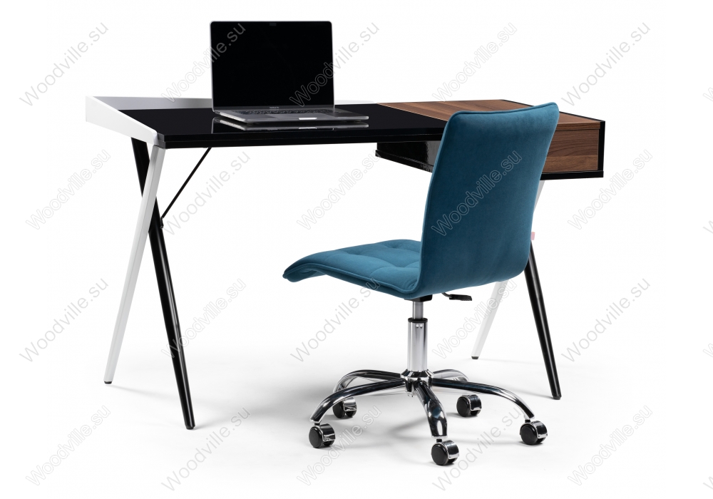 Компьютерный стол Koneli dark walnut / black