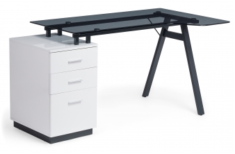 Компьютерный стол Torvi white / black