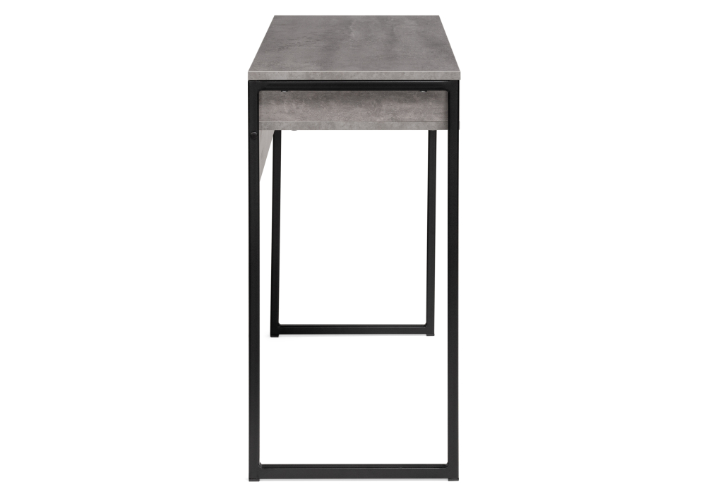 Письменный стол Лео Лофт бетон / матовый черный