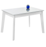 Стеклянный стол Арья 120 белый / шагрень белая