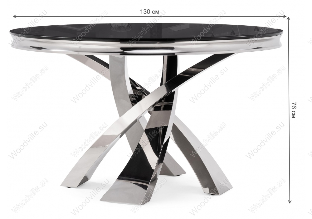 Стеклянный стол Komin 1 черный