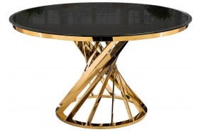 Стол Twist gold / black