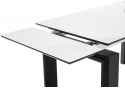 Стеклянный стол Давос венге / белый