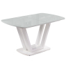 Стеклянный стол Келтик белый