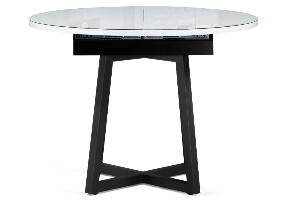 Стеклянный стол Регна черный / белый