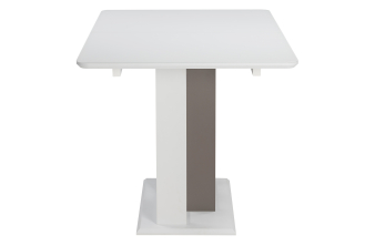 Стеклянный стол Стиг 180(230)х95х77 карелия / черный