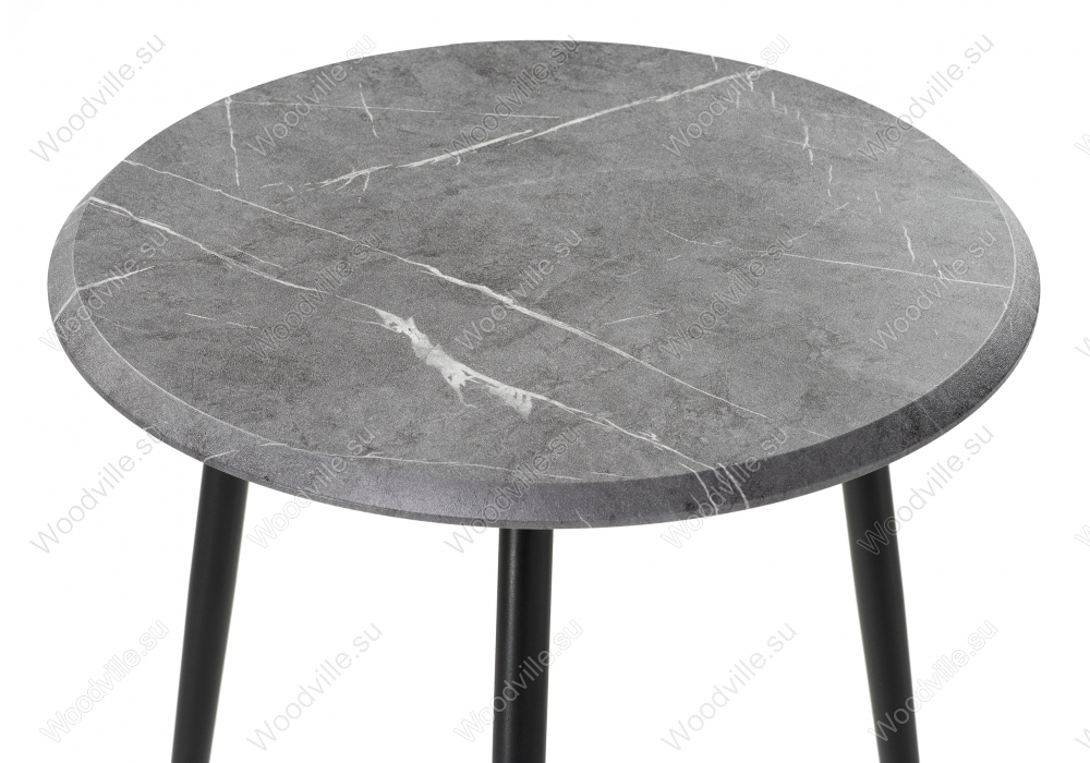 Журнальный столик Абелия мрамор темно-серый / черный матовый