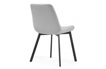 Стул на металлокаркасе Вейв латте / черный