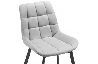 Стул на металлокаркасе Вейв латте / черный